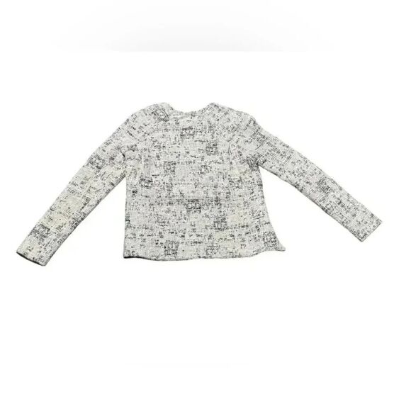 Derek Lam 10 Crosby women’s White & Black Tweed High-Low Zip-Up Jacket size 4 - Picture 4 of 8